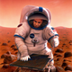 Illustration for article titled This Artist's Cheerful Renderings of Space Exploration Look Like Stills From The Martian